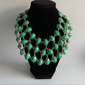 Amrita Singh cleopatra reversible bib necklace blue/green